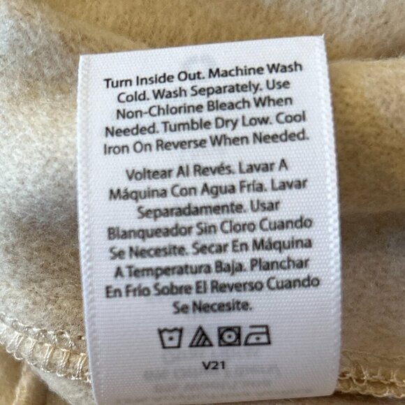 Time & True Wool Blend SZM Cream Boxy Oversized Cropped  Utility Jacket Western - Picture 8 of 8